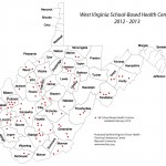 2012-2013 Map of West Virginia School Based Health Centers